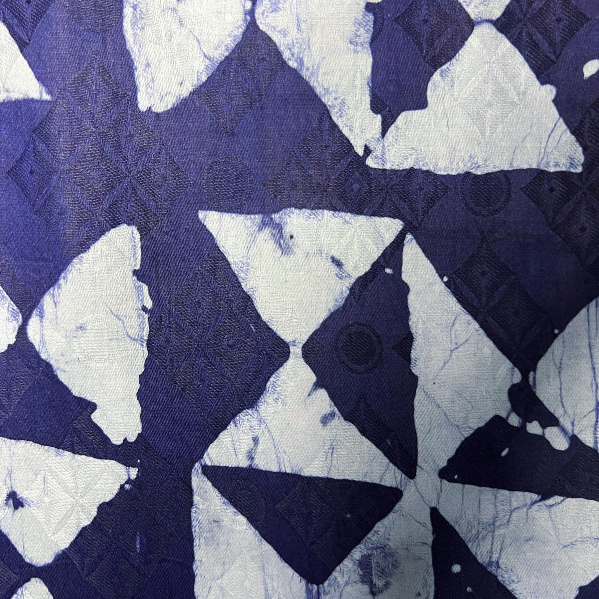 Natural Indigo African Cotton Fabric – Handmade Adire Bazin Riche, 5 Yards