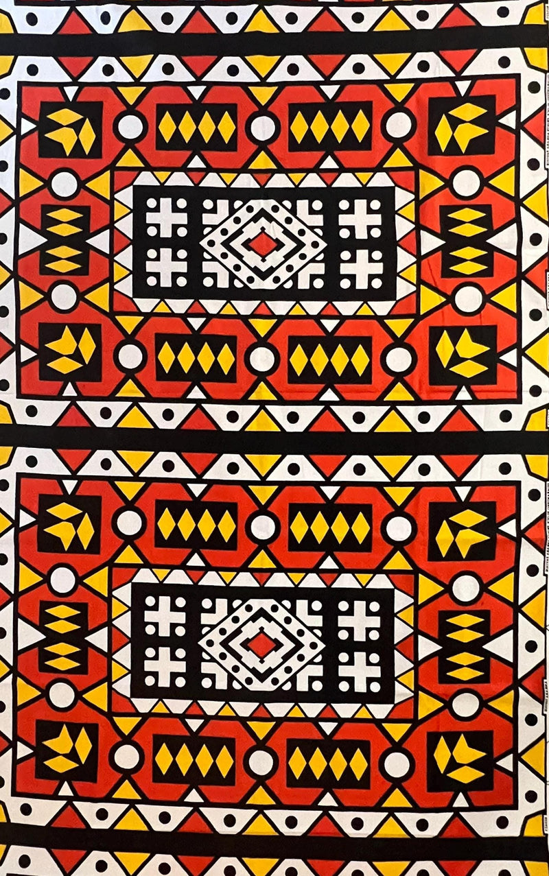 Original Ankara Cotton Fabric – African Wax Print for Quilting, DIY Projects, 6 yards