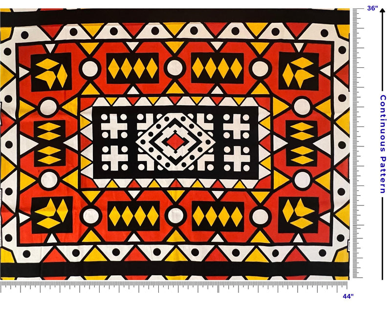 Original Ankara Cotton Fabric – African Wax Print for Quilting, DIY Projects, 6 yards