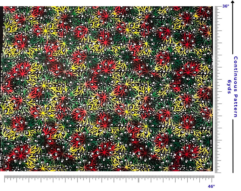 Ankara Cotton Fabric – African Wax Print Quilting & DIY Fashion USA, 6 yards