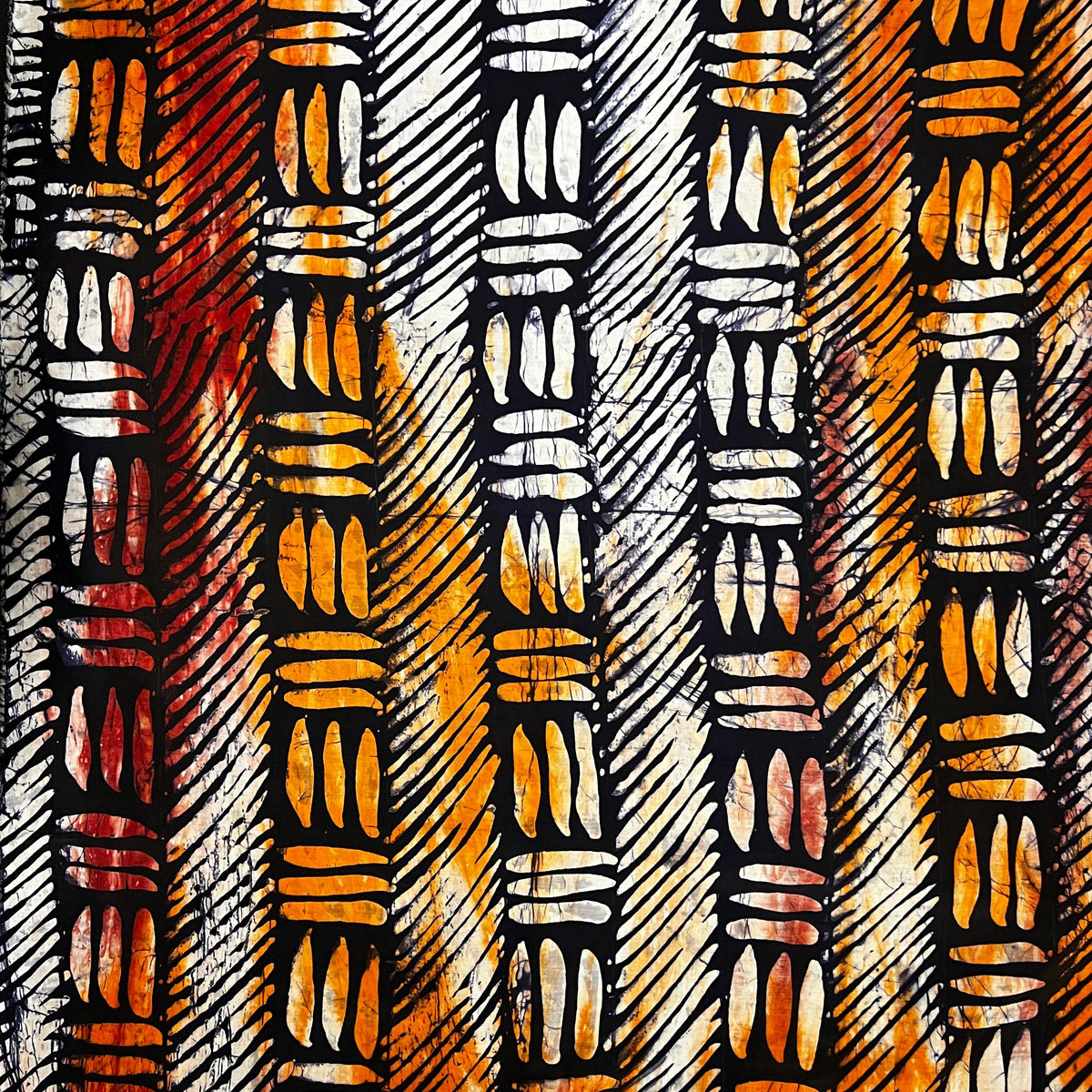 Handmade Adire Batik Silk Fabric by Yard – Luxury African Tie Dye 5 Yard