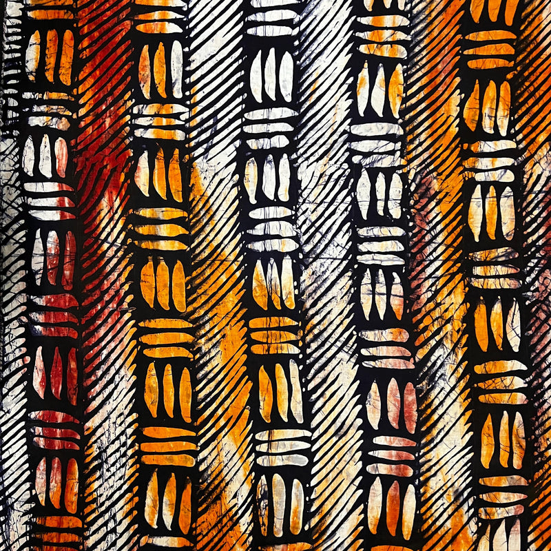 Handmade Adire Batik Silk Fabric by Yard – Luxury African Tie Dye 5 Yard