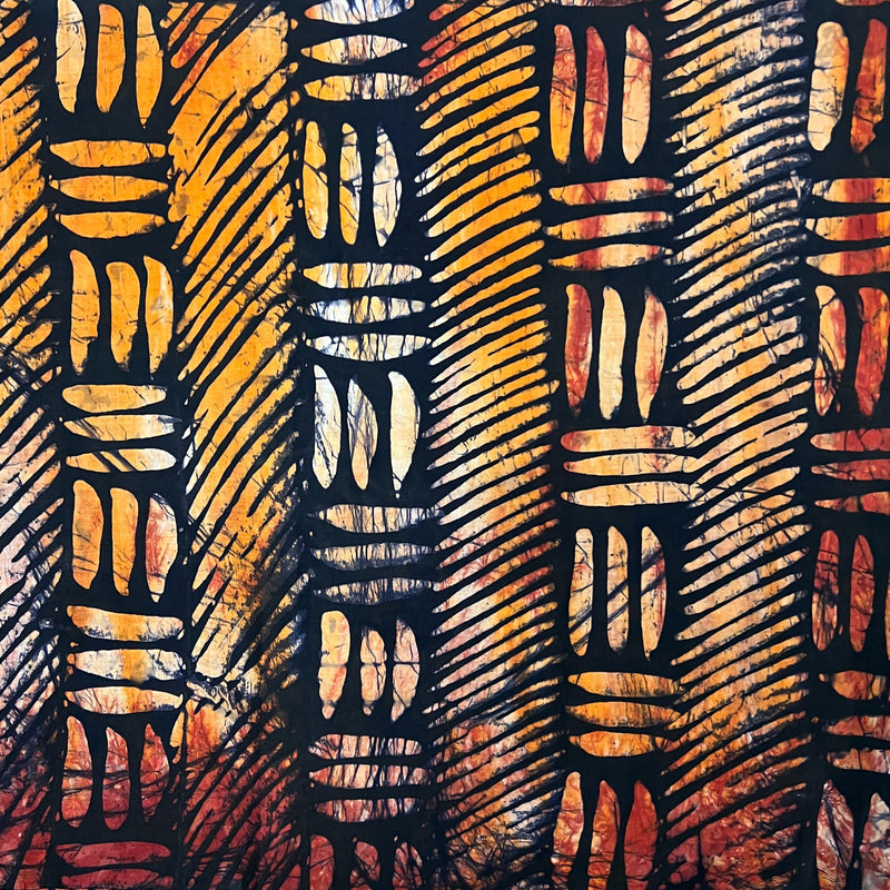 Handmade Adire Batik Silk Fabric by Yard – Luxury African Tie Dye 5 Yard