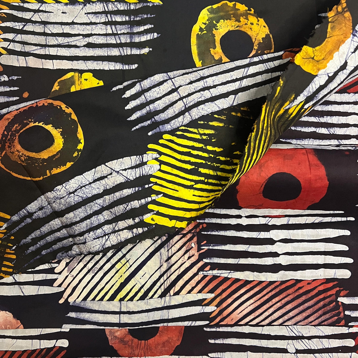 Hand Dyed African Silk Batik Fabric for Modern Quilting 5 yard