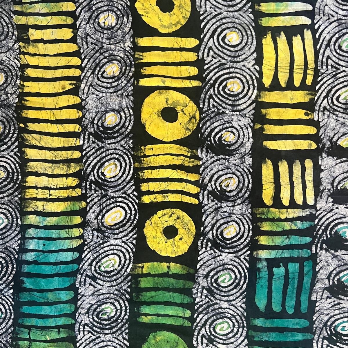 Designer Adire Silk Fabric by Yard – Luxury African Batik Textile
