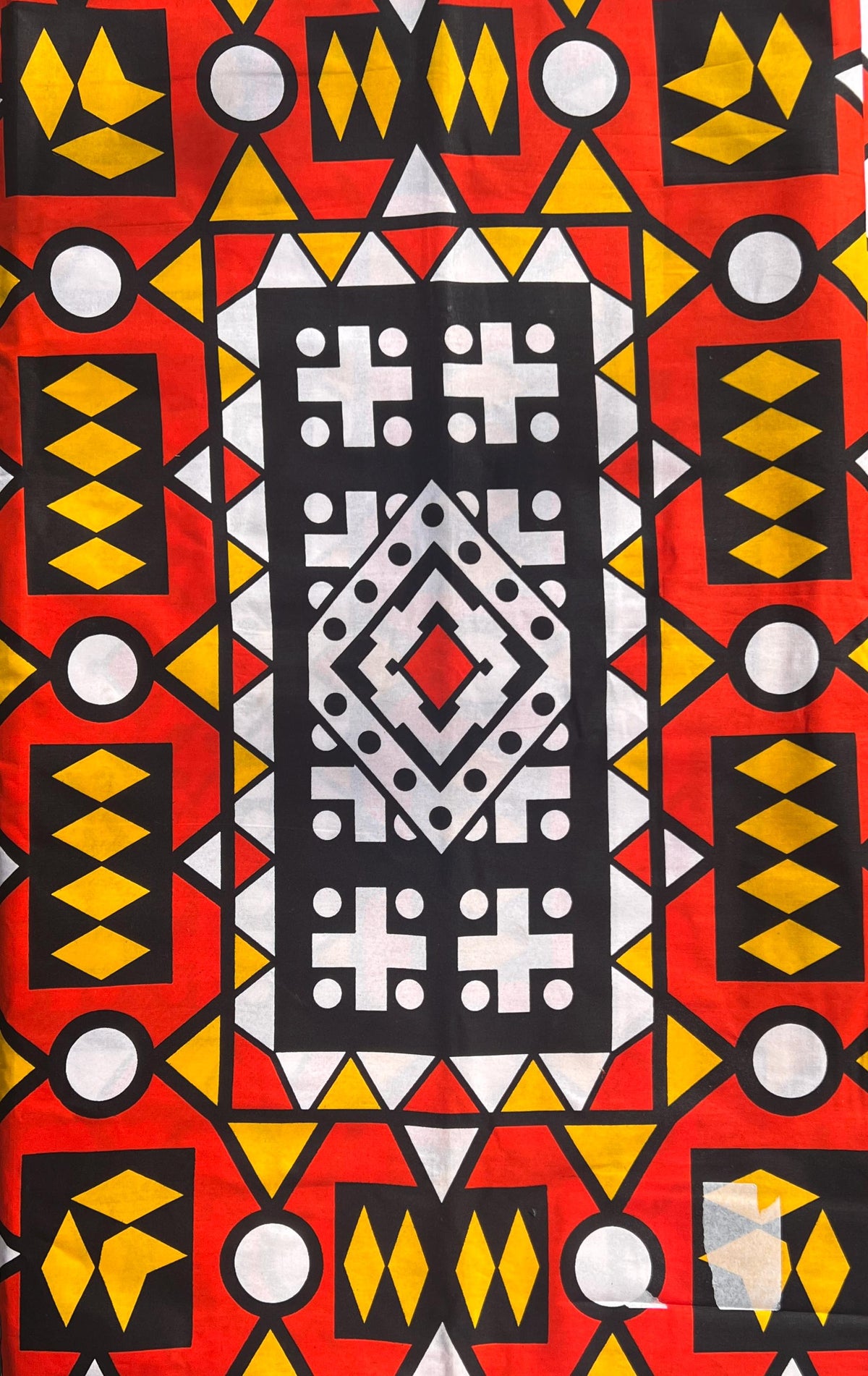 Vibrant Ankara African wax print fabric sold by the yard – bold multicolor cotton textile for DIY fashion, quilting, headwraps, home decor and interior design in the USA