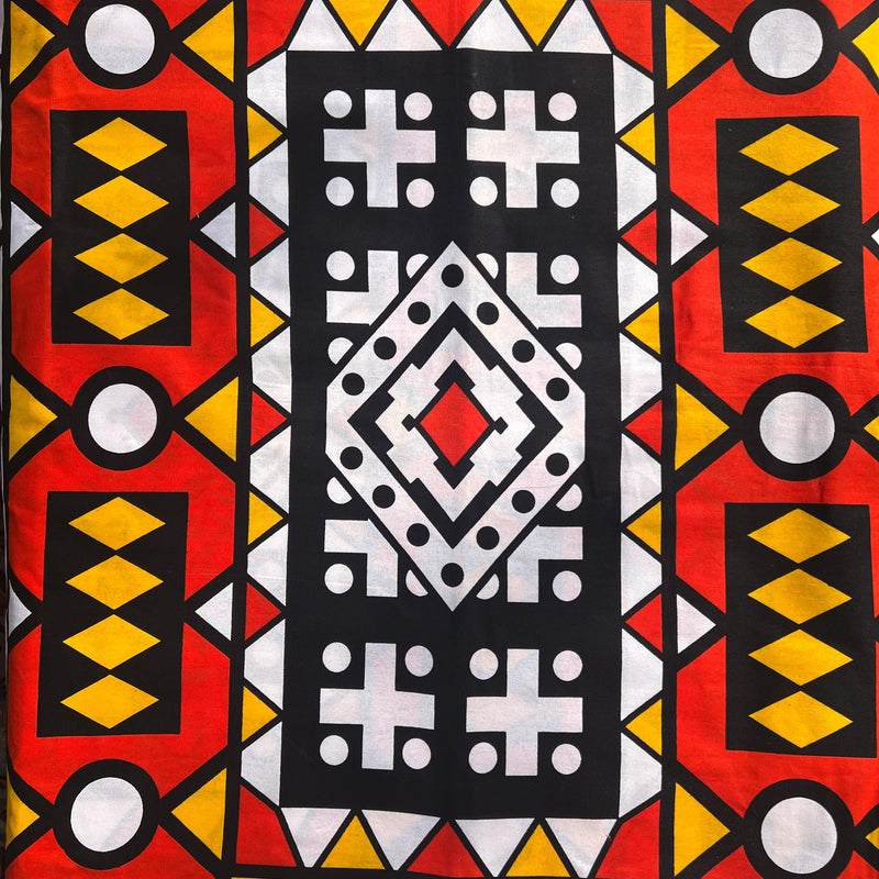 African Ankara Wax Print Cotton Fabric by the Yard for Dresses, Quilting, Headwraps & Home Decor