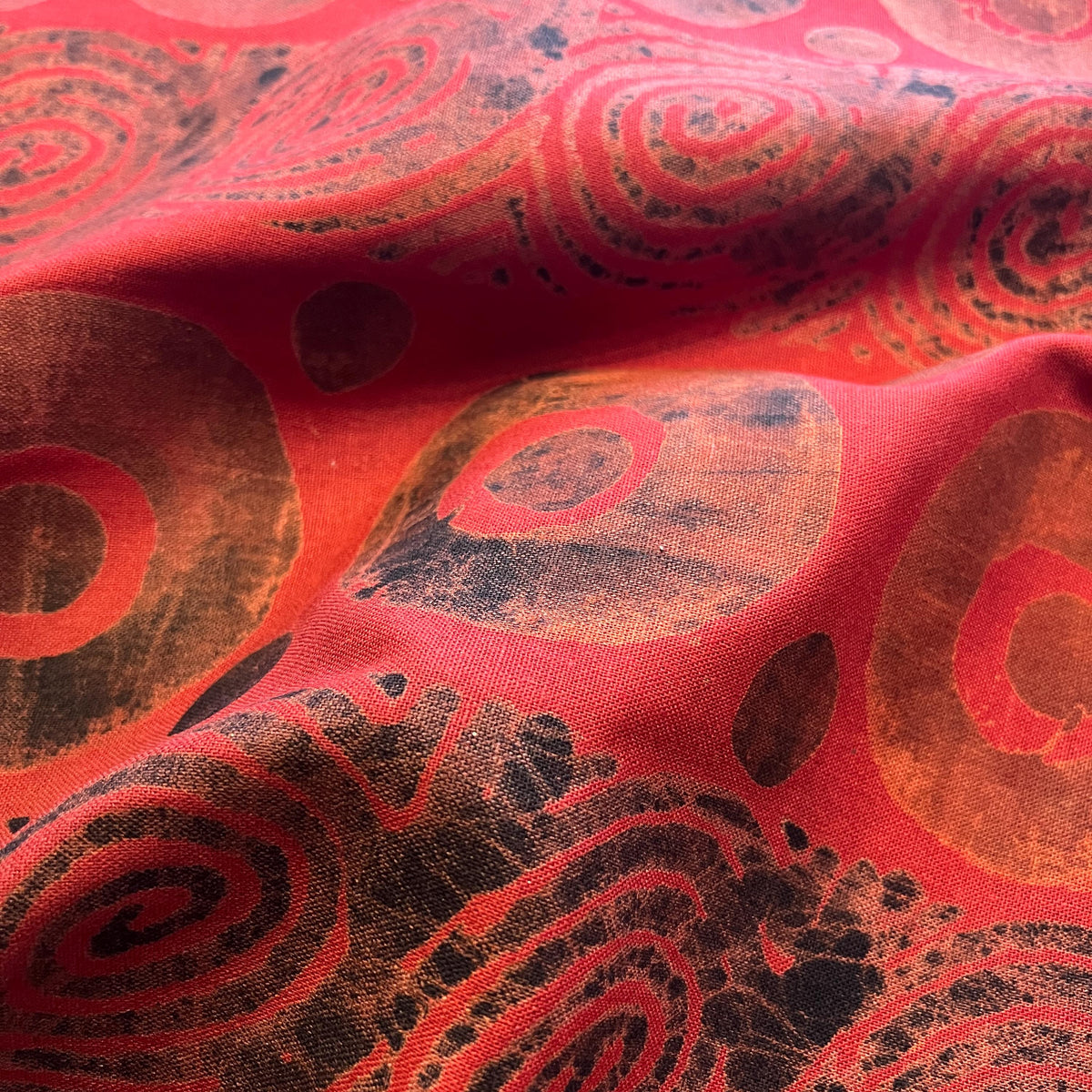 Adire Linen Fabric for Sewing – 5 Yard African Batik Textile for Sewing & Quilting