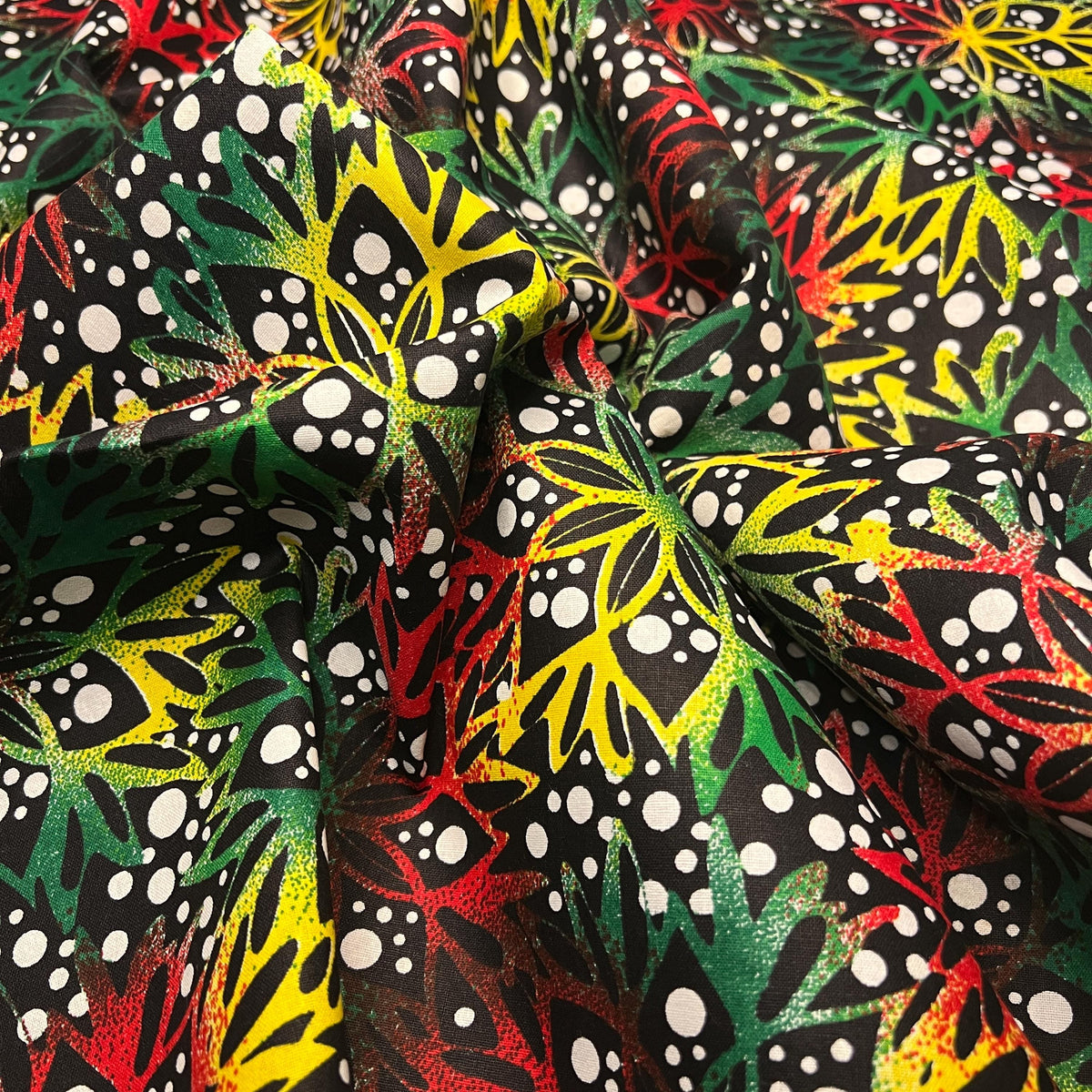 Ankara Cotton Fabric – African Wax Print Quilting & DIY Fashion USA, 6 yards