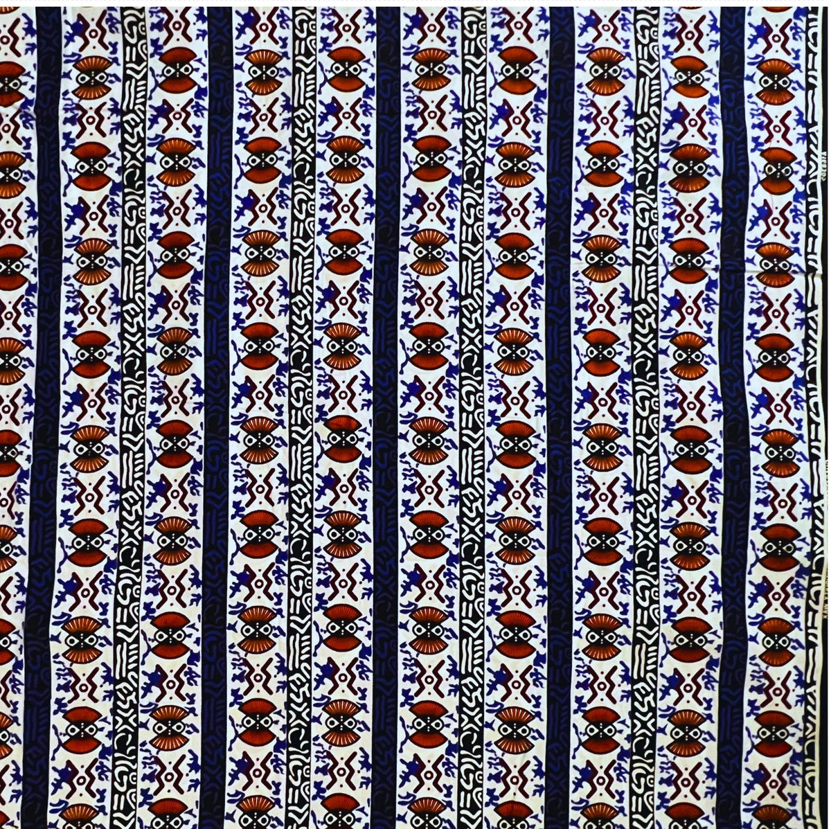 Ankara Cotton Fabric – African Wax Print for Quilting, Fashion, Home Decor, 6 Yards