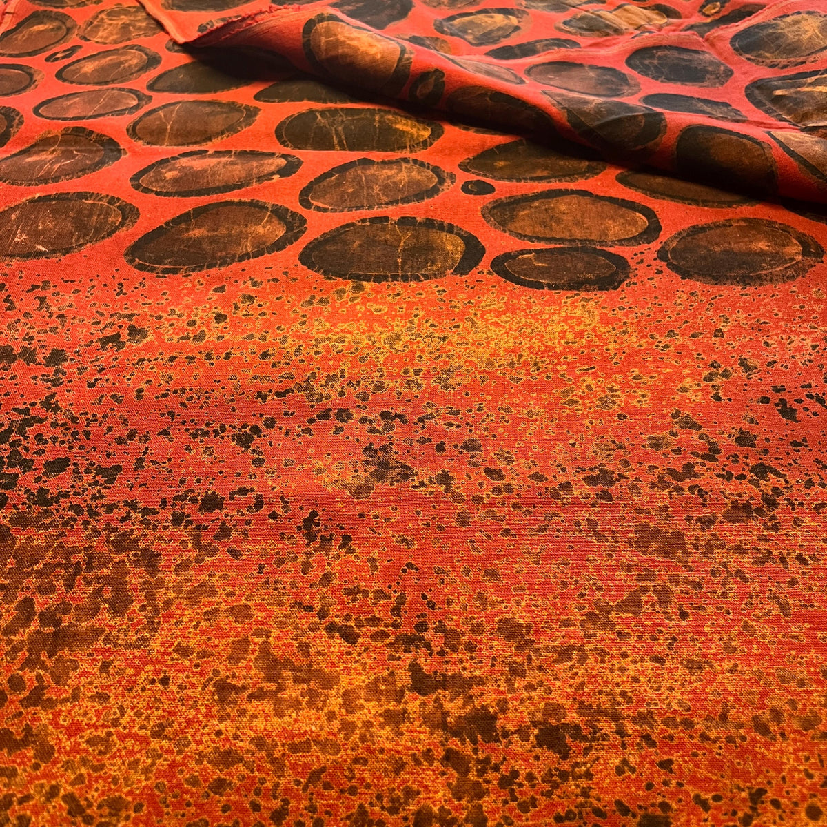 Hand Dyed Linen Nigerian Adire Fabric – African Textile for Sewing & Quilting, 5 Yards