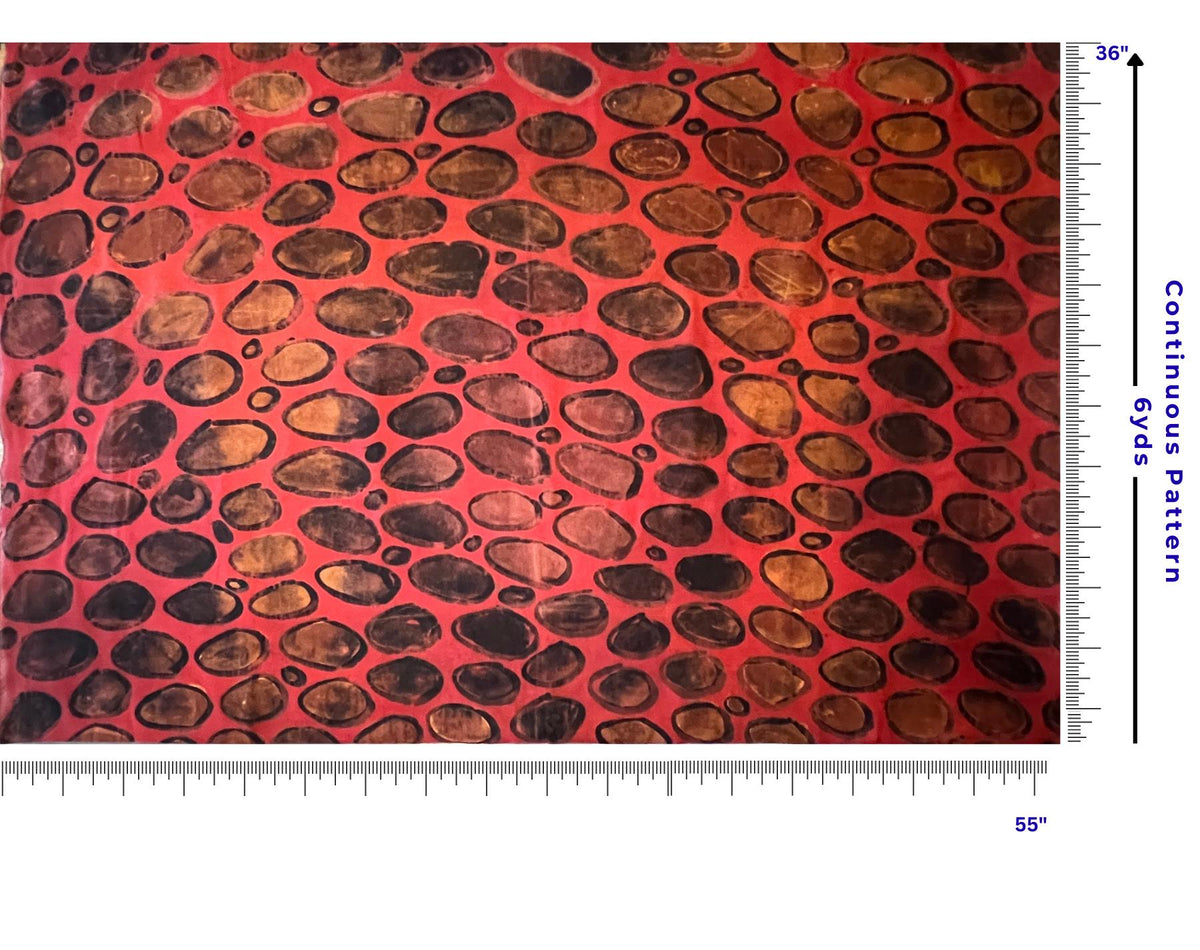 Hand Dyed Linen Nigerian Adire Fabric – African Textile for Sewing & Quilting, 5 Yards