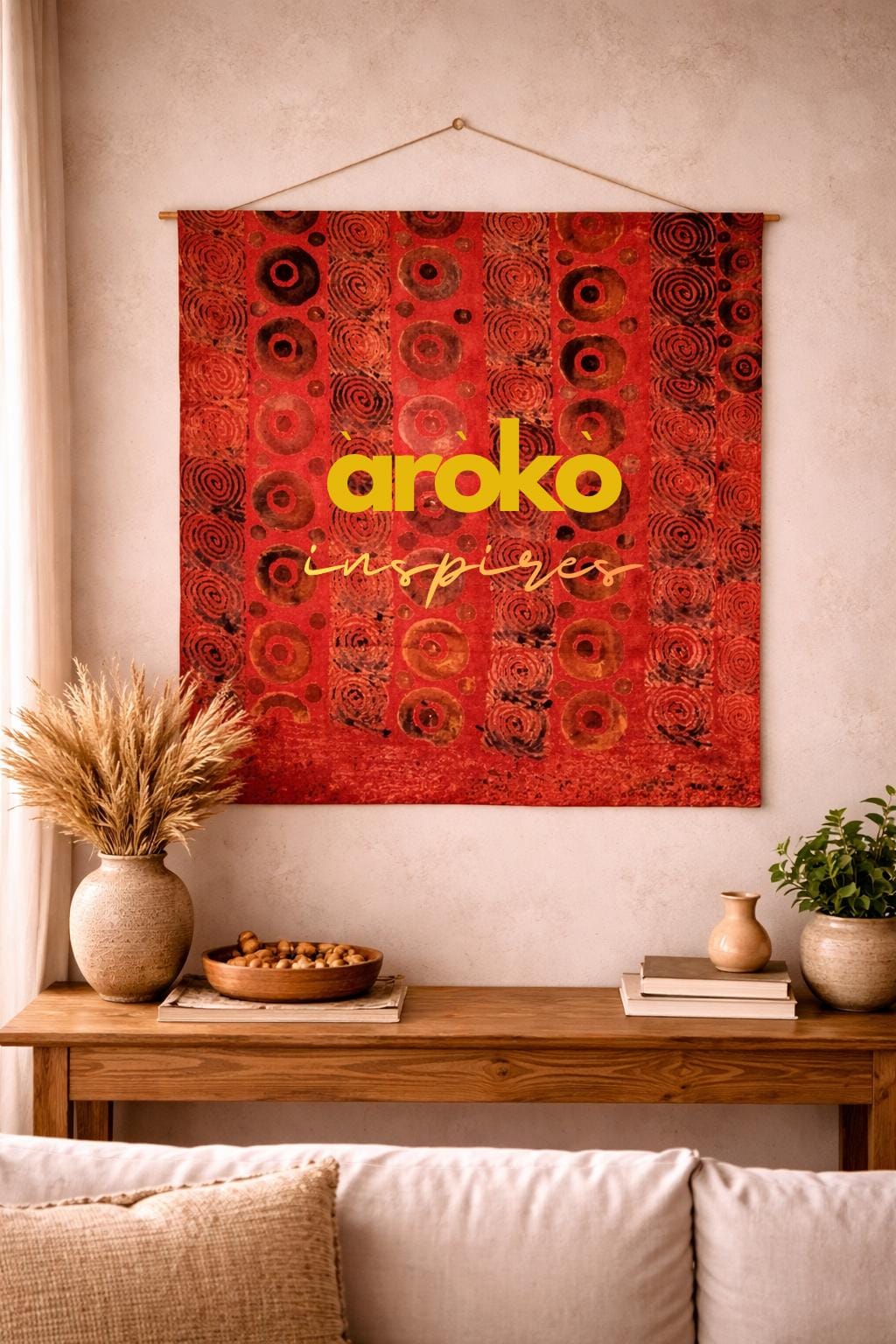 Adire Linen Fabric for Sewing – 5 Yard African Batik Textile for Sewing & Quilting