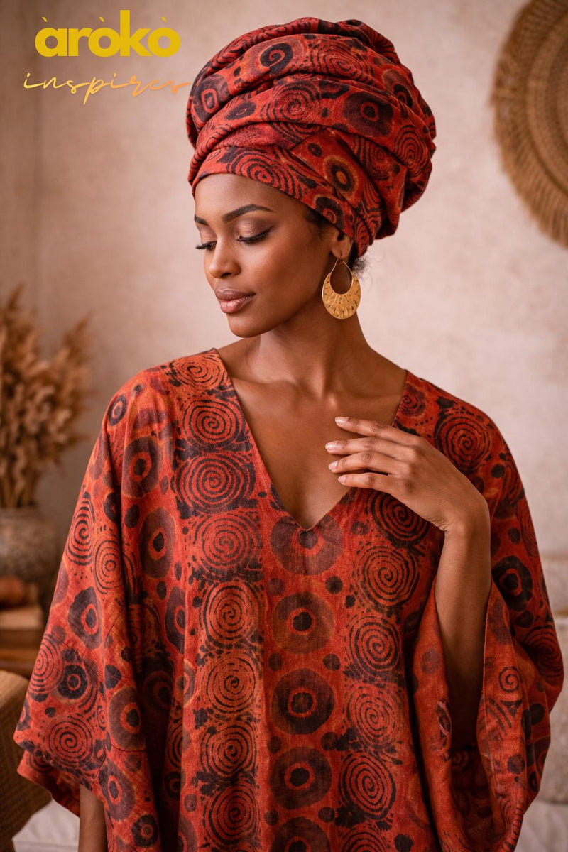 Adire Linen Fabric for Sewing – 5 Yard African Batik Textile for Sewing & Quilting