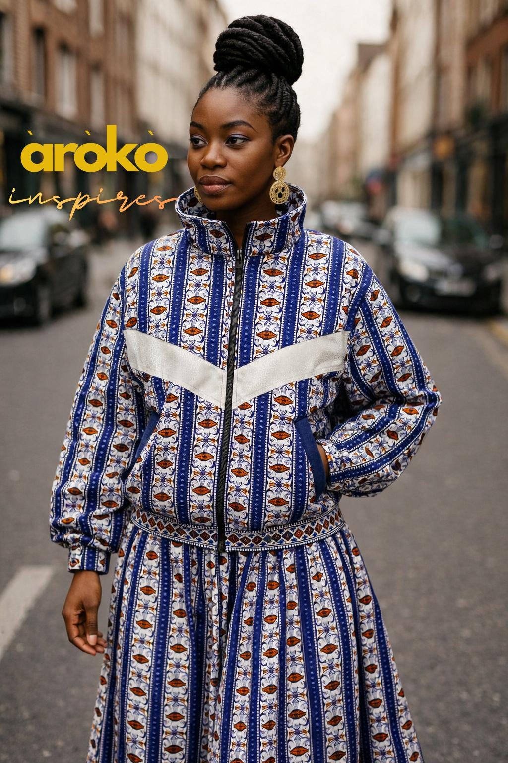 Ankara Cotton Fabric – African Wax Print for Quilting, Fashion, Home Decor, 6 Yards