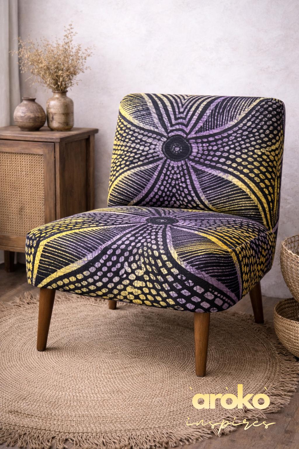 5 Yards African Batik Adire & Bazin Riche Cotton Fabric – Hand-Dyed West African Textile