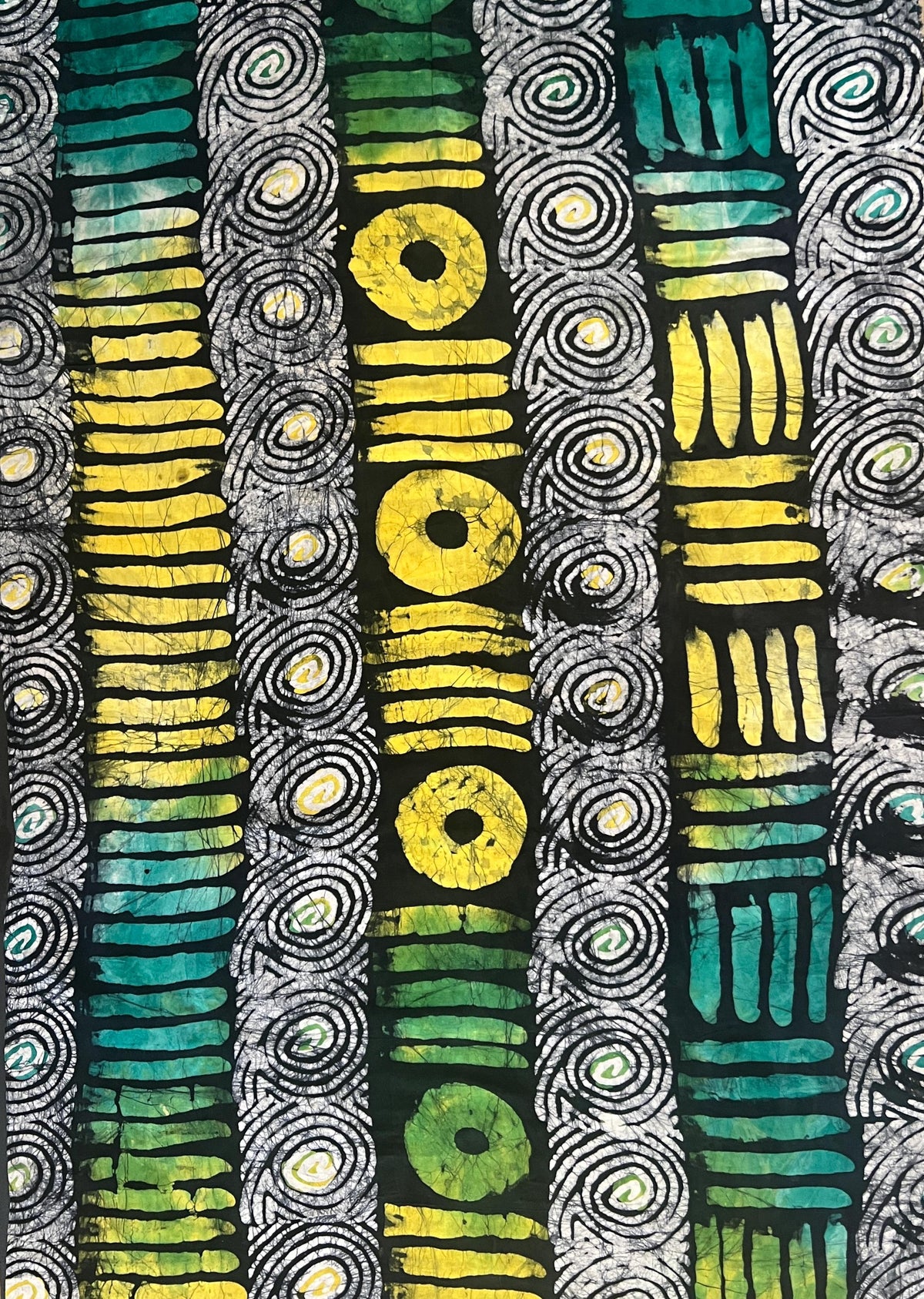 Batik Quilting Silk Fabric by Yard – Hand Dyed African Textile