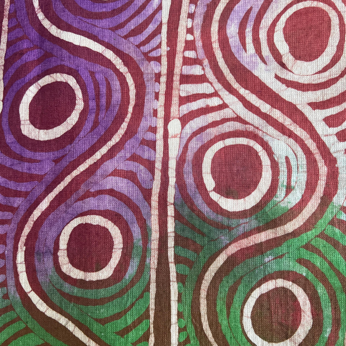Authentic Adire Linen Fabric – Hand-Dyed Nigerian Batik Textile, 5 Yards