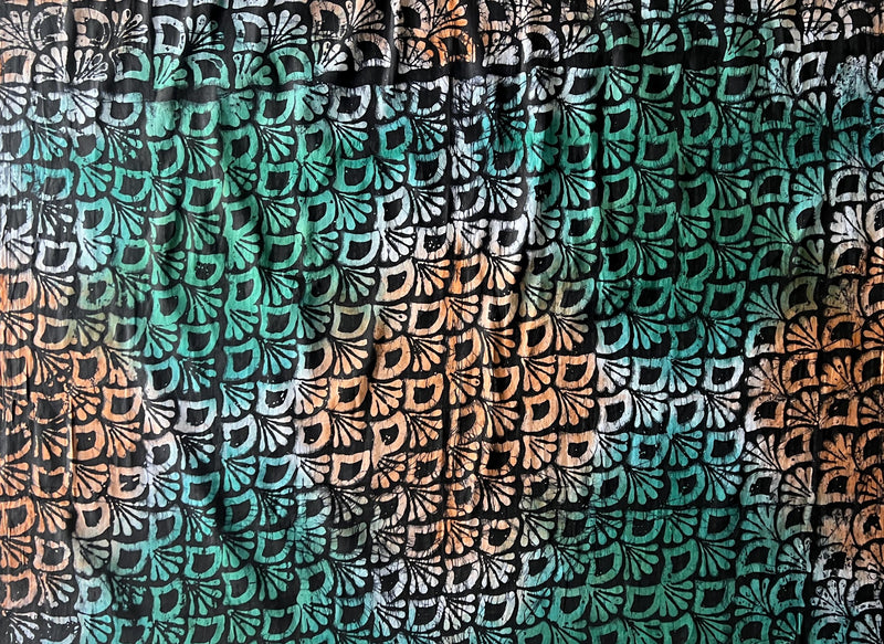 Batik Adire Guinea Brocade 5 Yards – African Fabric for Sewing & Fashion