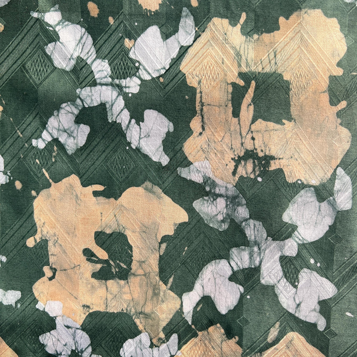 Batik Adire Guinea Brocade 5 Yards – African Fabric for Sewing & Fashion