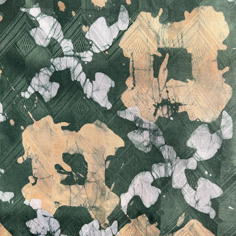 Batik Adire Guinea Brocade 5 Yards – African Fabric for Sewing & Fashion