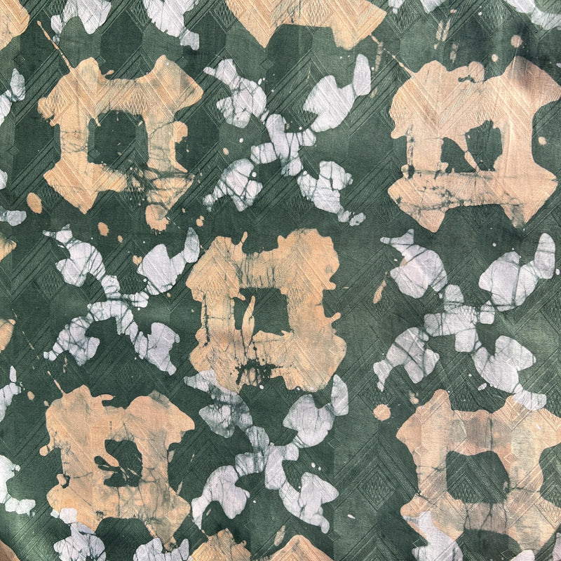 Batik Adire Guinea Brocade 5 Yards – African Fabric for Sewing & Fashion