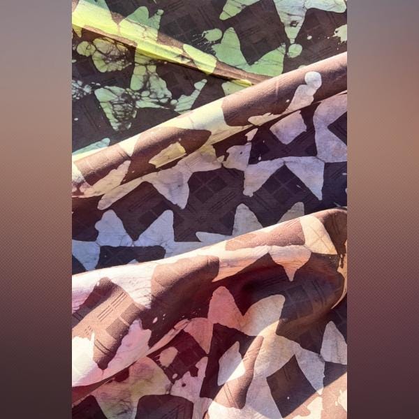 African Cotton Fabric 5 Yards – Batik Adire & Bazin Riche
