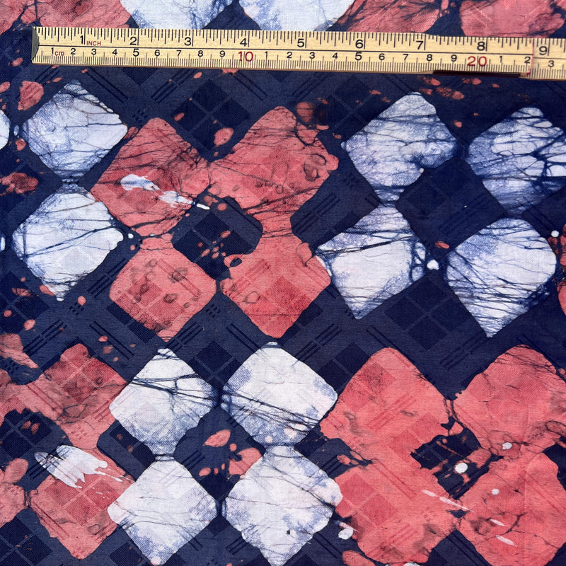 Hand-Dyed African Adire & Bazin Riche – 5 Yards Cotton Fabric