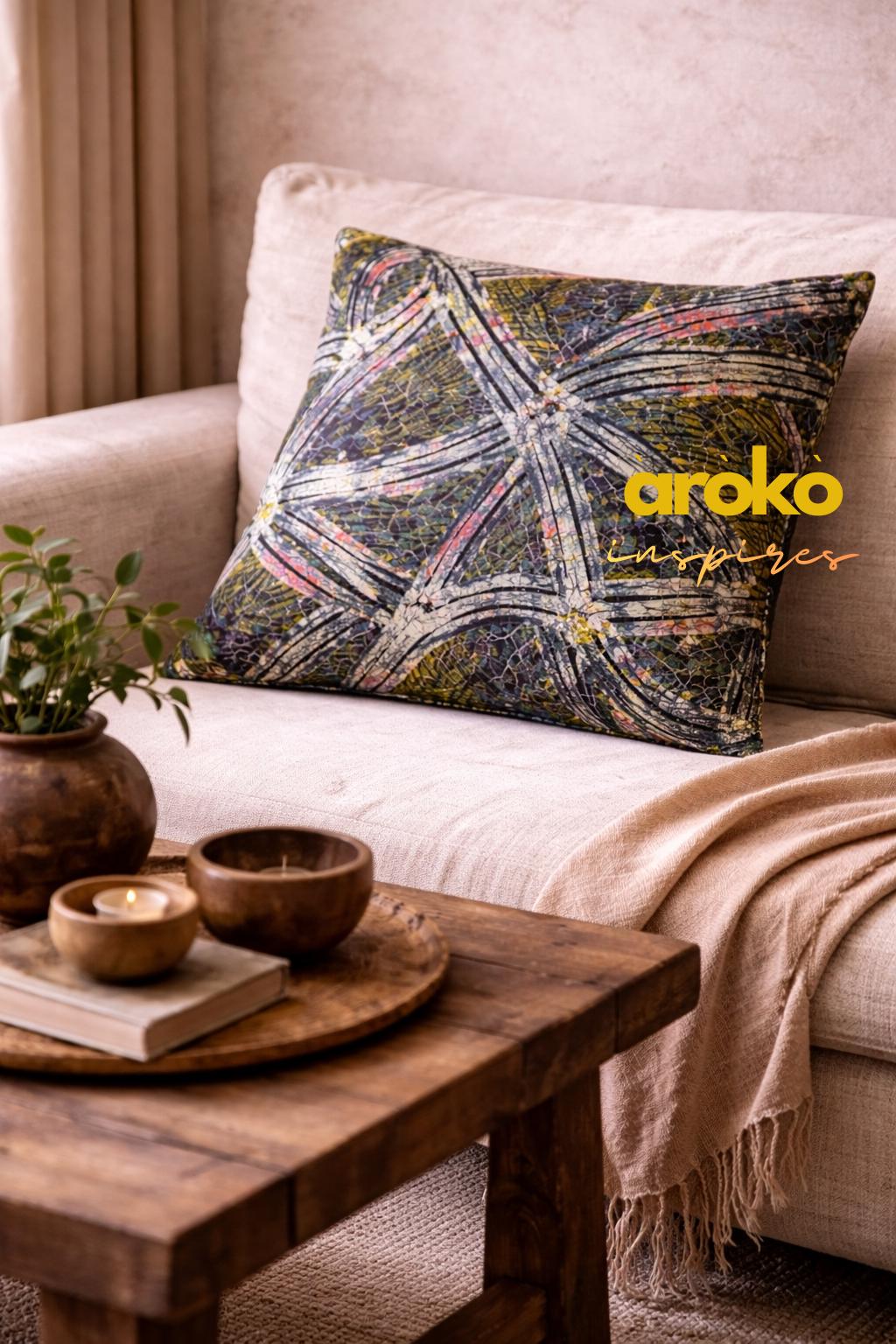 African Adire Silk Fabric for Fashion, Quilts & Decor 5 Yard