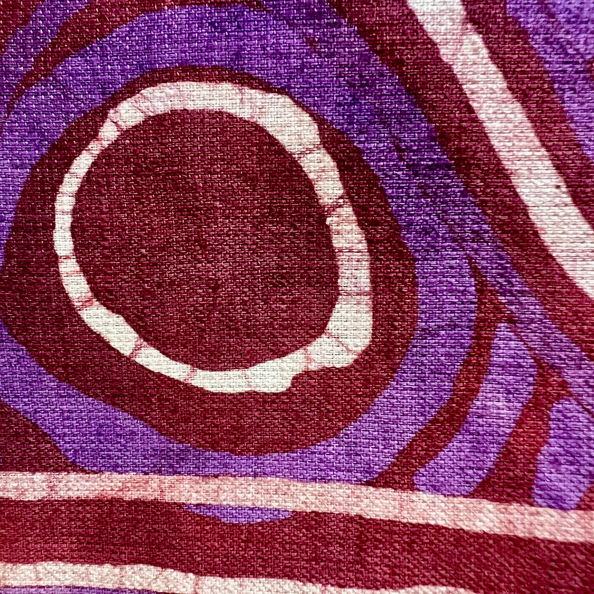 Authentic Adire Linen Fabric – Hand-Dyed Nigerian Batik Textile, 5 Yards