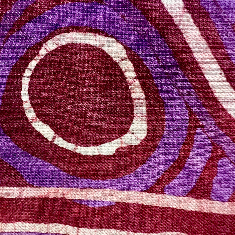 Authentic Adire Linen Fabric – Hand-Dyed Nigerian Batik Textile, 5 Yards