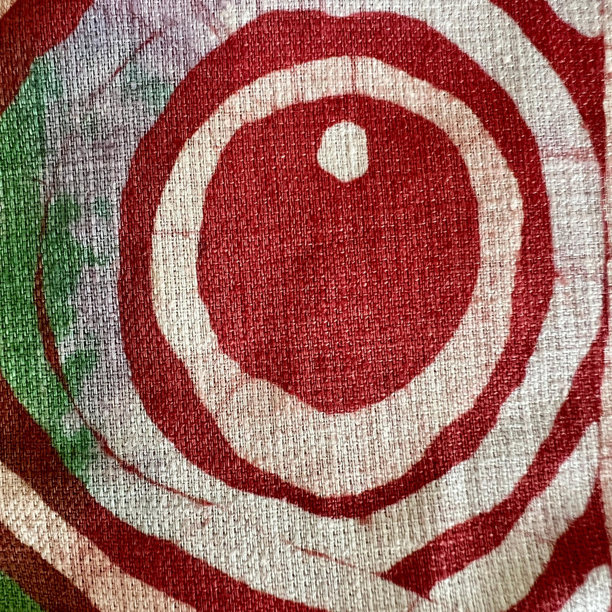 Authentic Adire Linen Fabric – Hand-Dyed Nigerian Batik Textile, 5 Yards