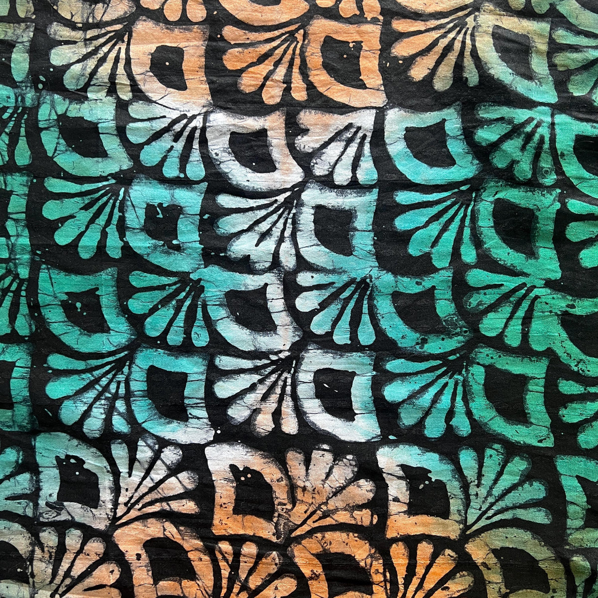 Batik Adire Guinea Brocade 5 Yards – African Fabric for Sewing & Fashion
