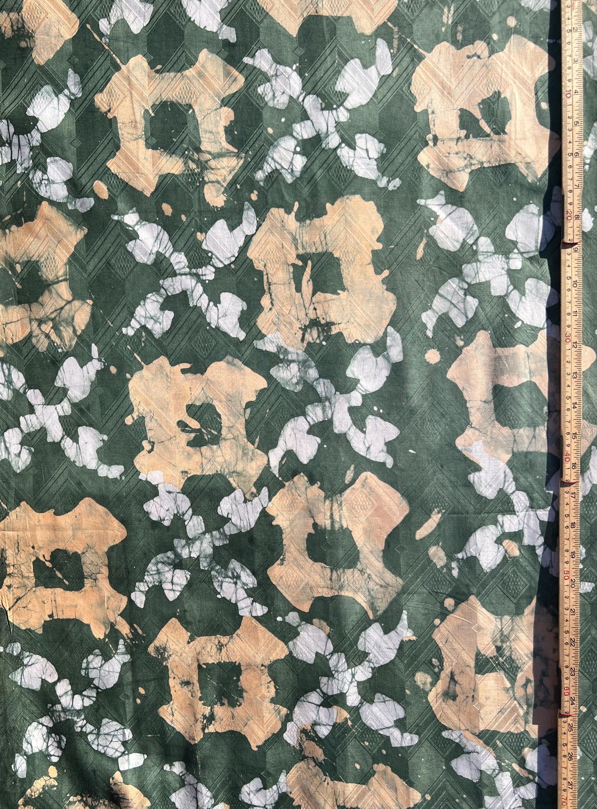 Batik Adire Guinea Brocade 5 Yards – African Fabric for Sewing & Fashion
