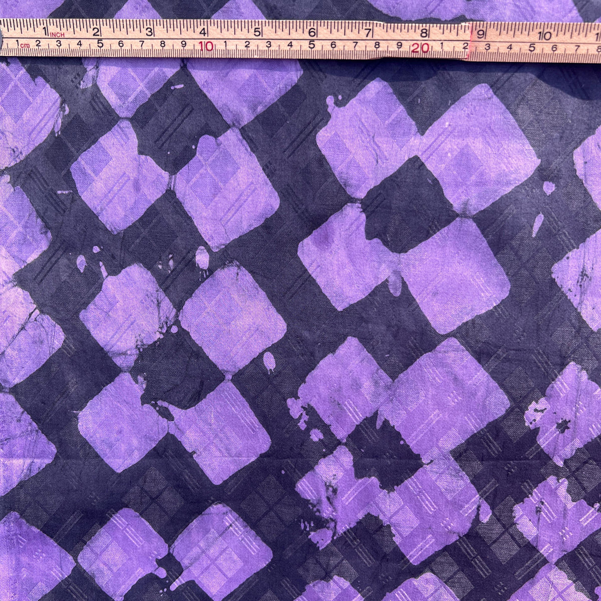 Handmade African Cotton Fabric 5 Yards – Batik Adire - Bazin Riche - Guinea Brocade