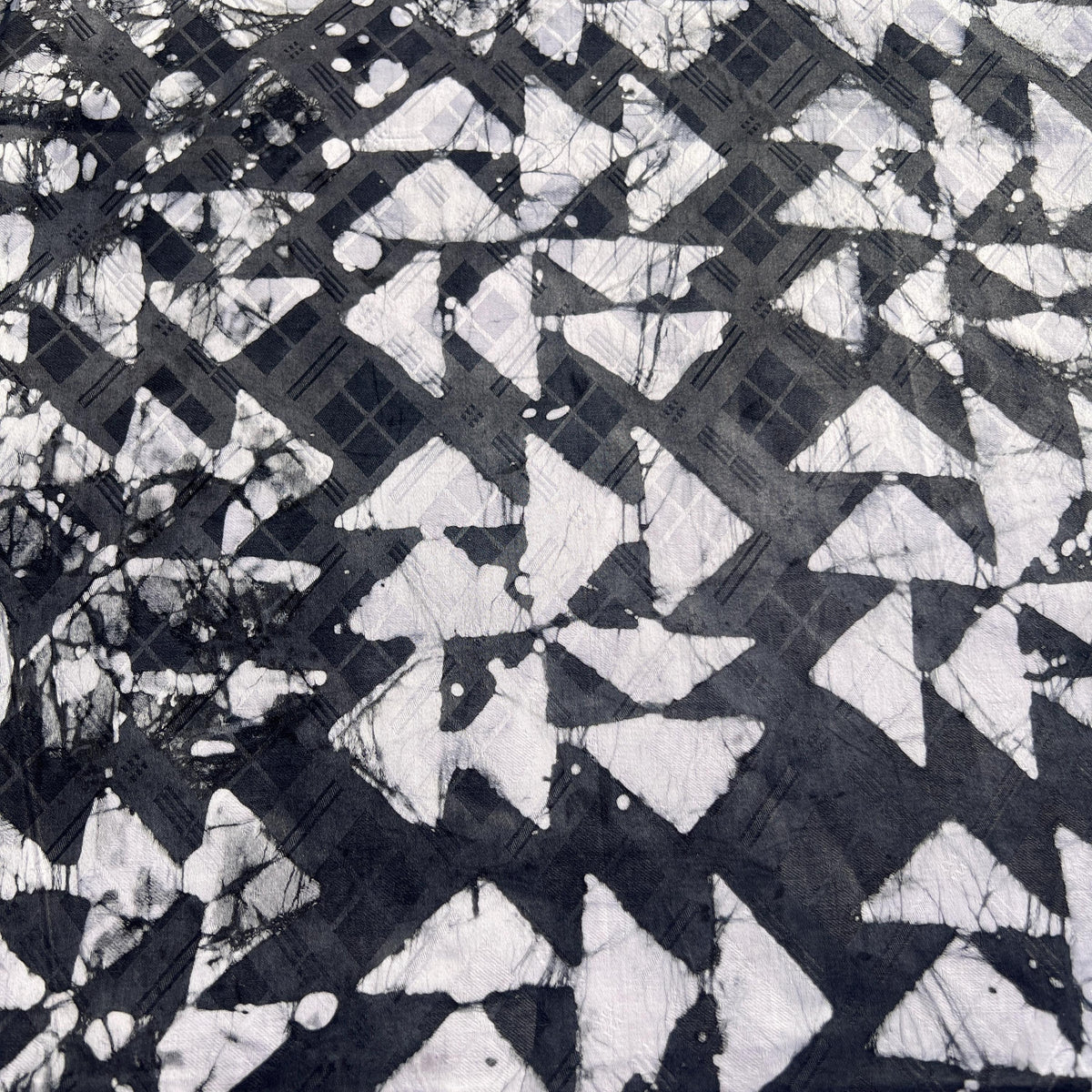 Handmade African Cotton Fabric 5 Yards – Batik Adire - Bazin Riche - Guinea Brocade