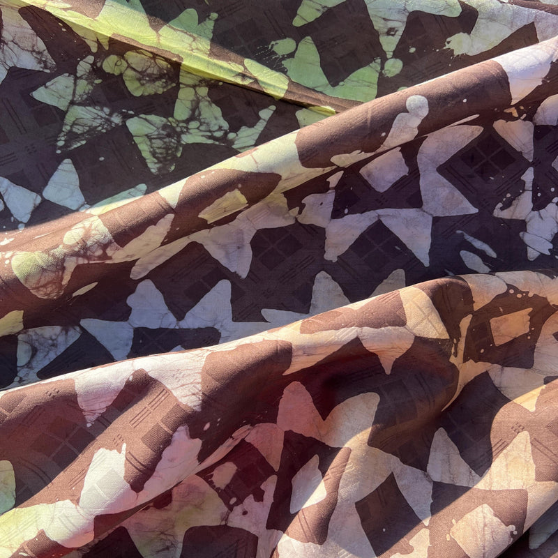 African Cotton Fabric 5 Yards – Batik Adire & Bazin Riche