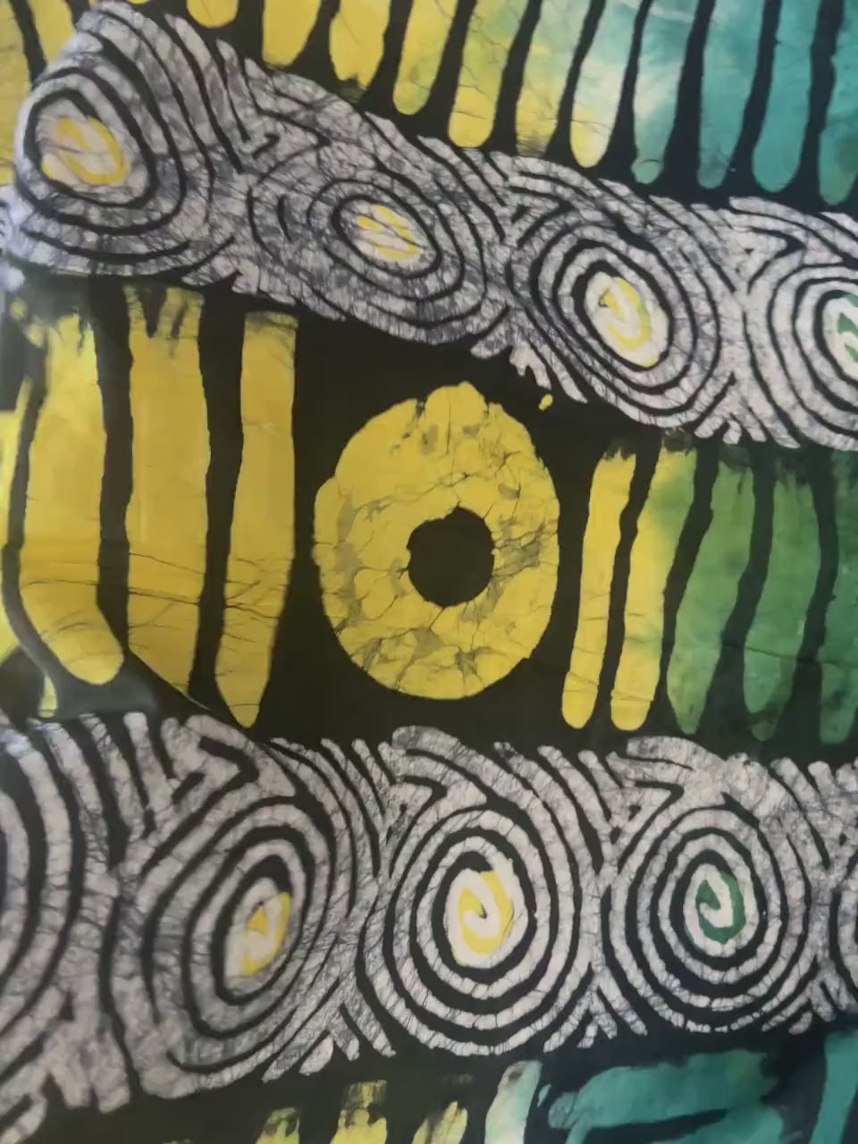 Batik Quilting Silk Fabric by Yard – Hand Dyed African Textile 5 Yard