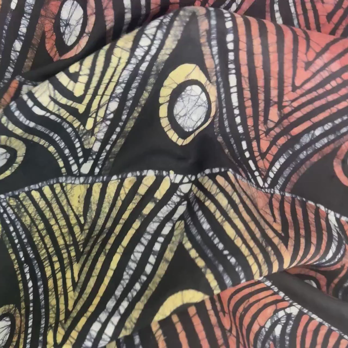 African Silk Batik Fabric for DIY Fashion, African Decor, Sewing Material,Modern Quilting 5Yards