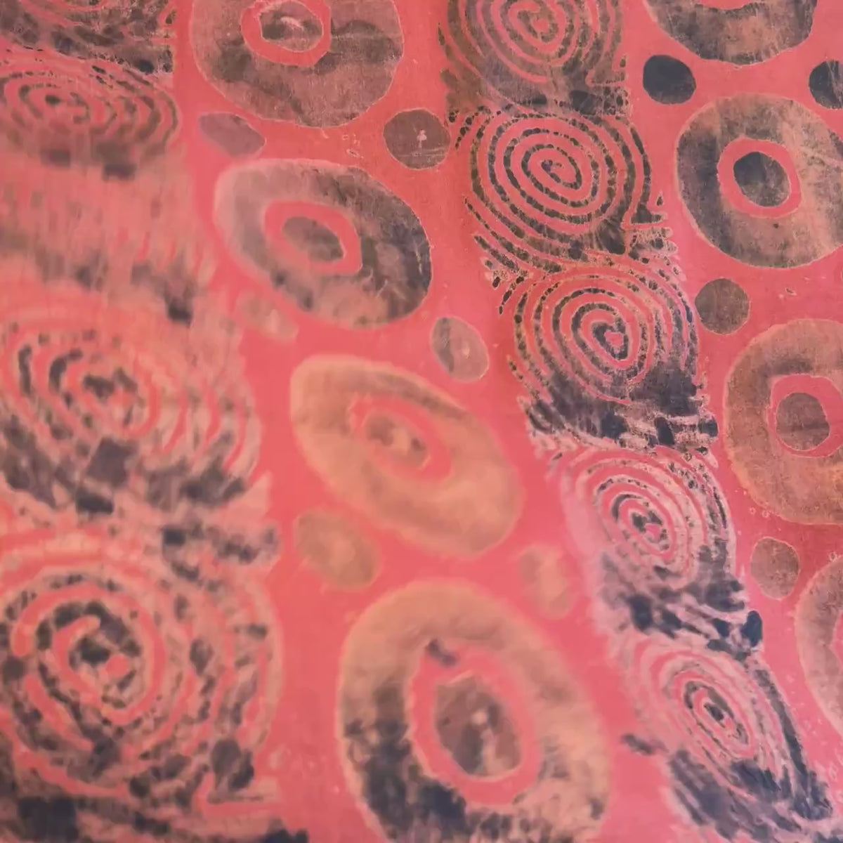 Adire Linen Fabric for Sewing – 5 Yard African Batik Textile for Sewing & Quilting