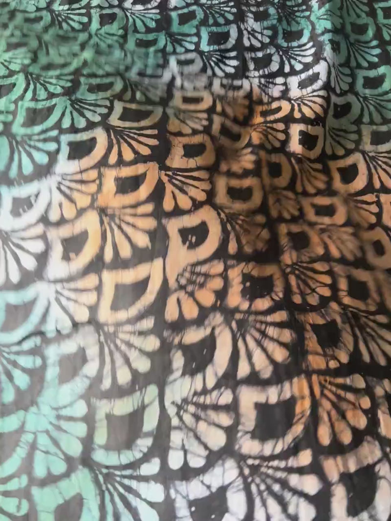 Batik Adire Guinea Brocade 5 Yards – African Fabric for Sewing & Fashion